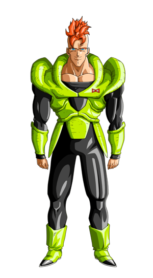 This is the Avatar Image for the Android 16 (Dragon Ball Z) Luiz Laffey AI Voice and Text to Speech Generator